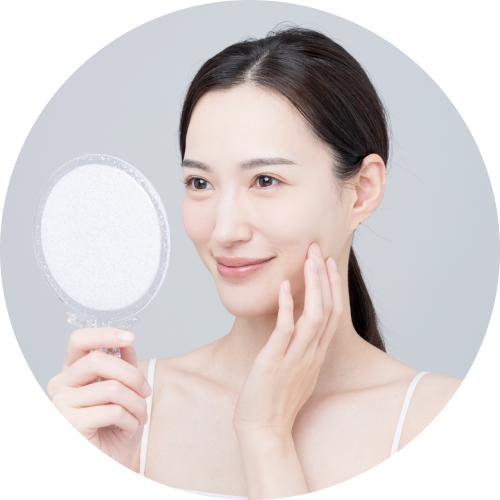 つや、ハリ、潤いのある自分肌へ